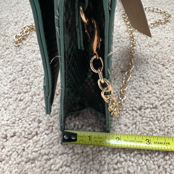 Brand new Pink Haley vegan green animal print crossbody bag - Picture 7 of 8